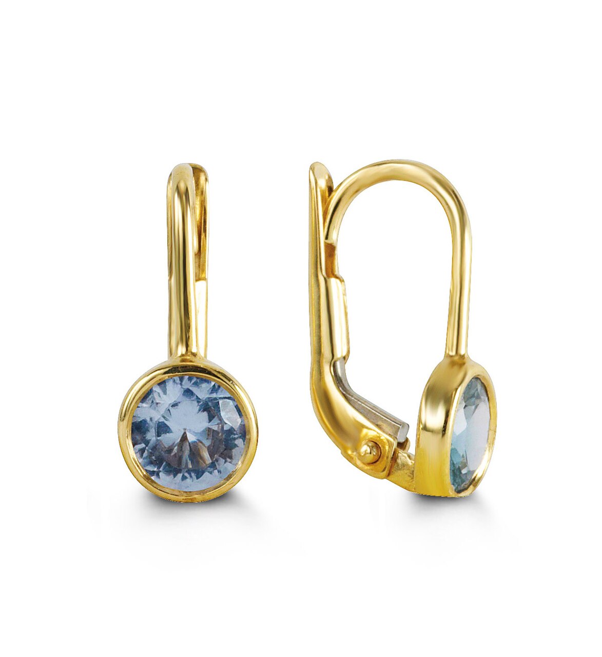 Bella 10K March Birthstone Earrings