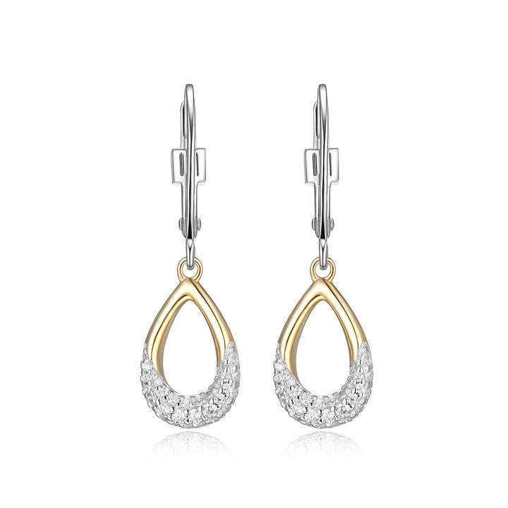 ELLE "Caramel" Teardrop Dangle Earrings
