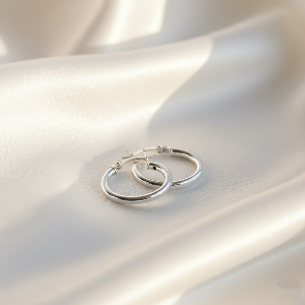 14MM Round Tube Hoop Earrings