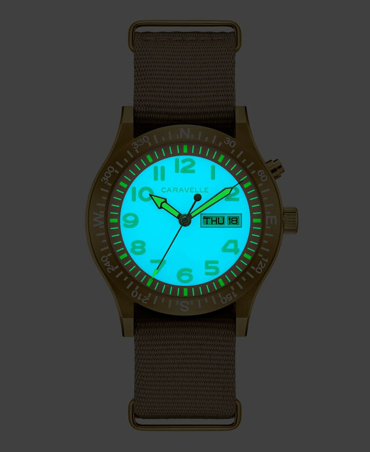 The men’s Caravelle Field watc