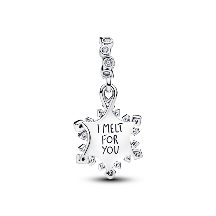 Pandora Opalescent Snowflake Double Dangle Charm