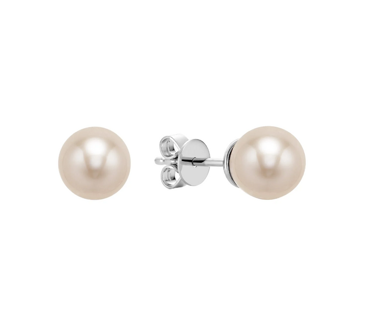 10K 7.5-8 MM Pearl Stud Earrings