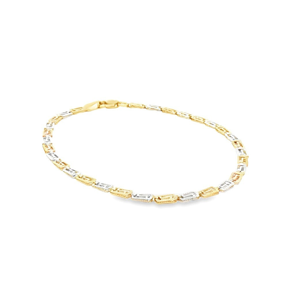10k white and yellow two tone