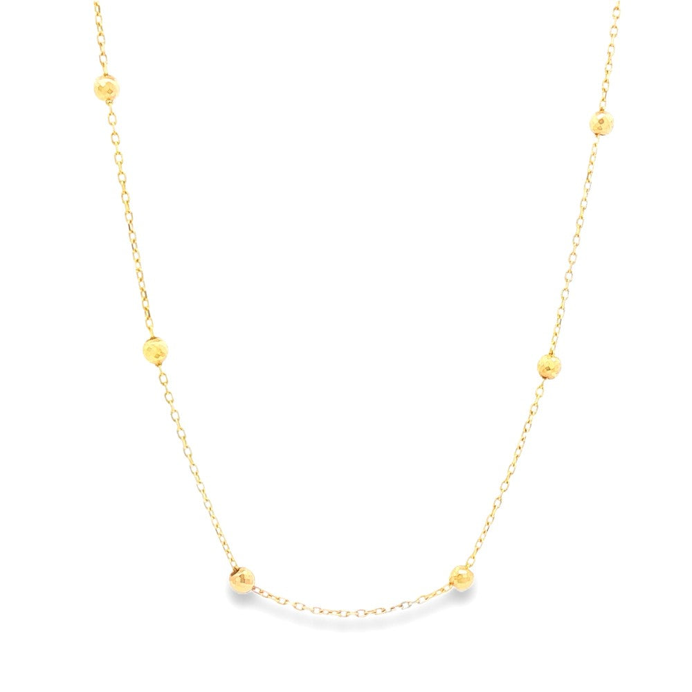 10k yellow gold beaded (2.9mm)