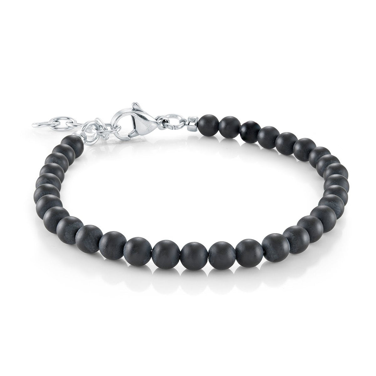 Jr. Collection 4mm Black Onyx Bead Bracelet