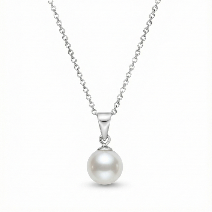 14K Single Pearl Drop Pendant