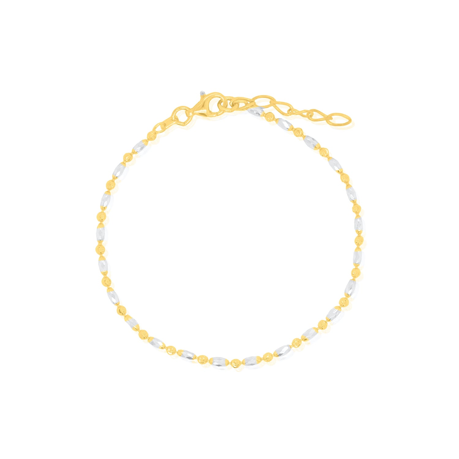 2MM Oval Beaded Bracelet