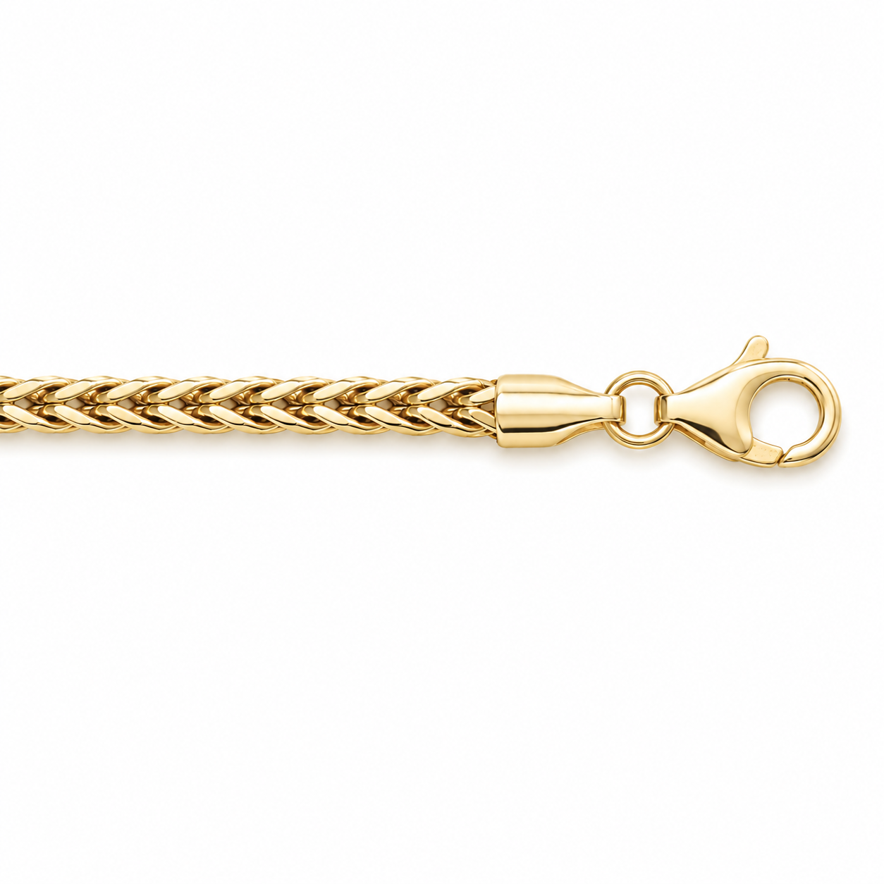 14K Yellow Gold Franco Chain Bracelet