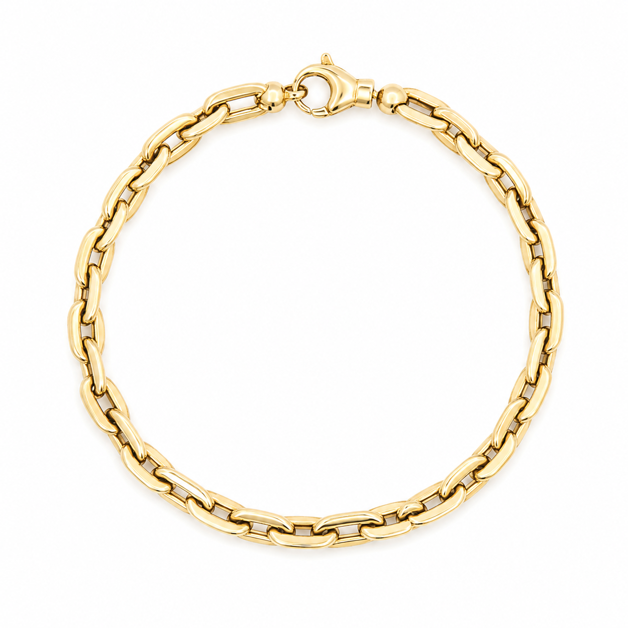14k yellow gold polished 5.1mm