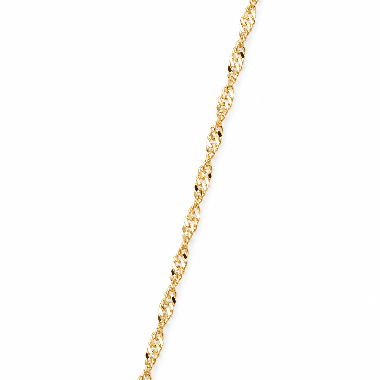 14kyellow gold diamond cut1.29 mm singapore