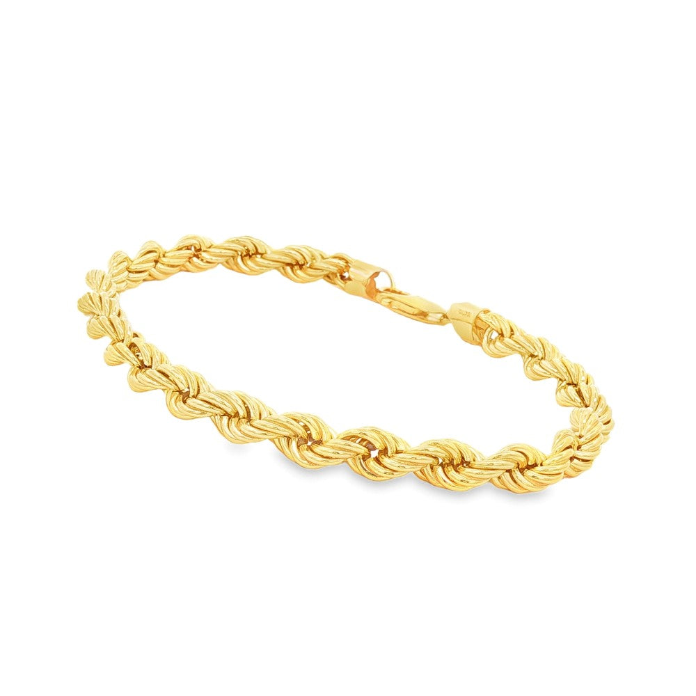 10k yellow gold 6mm semi solid