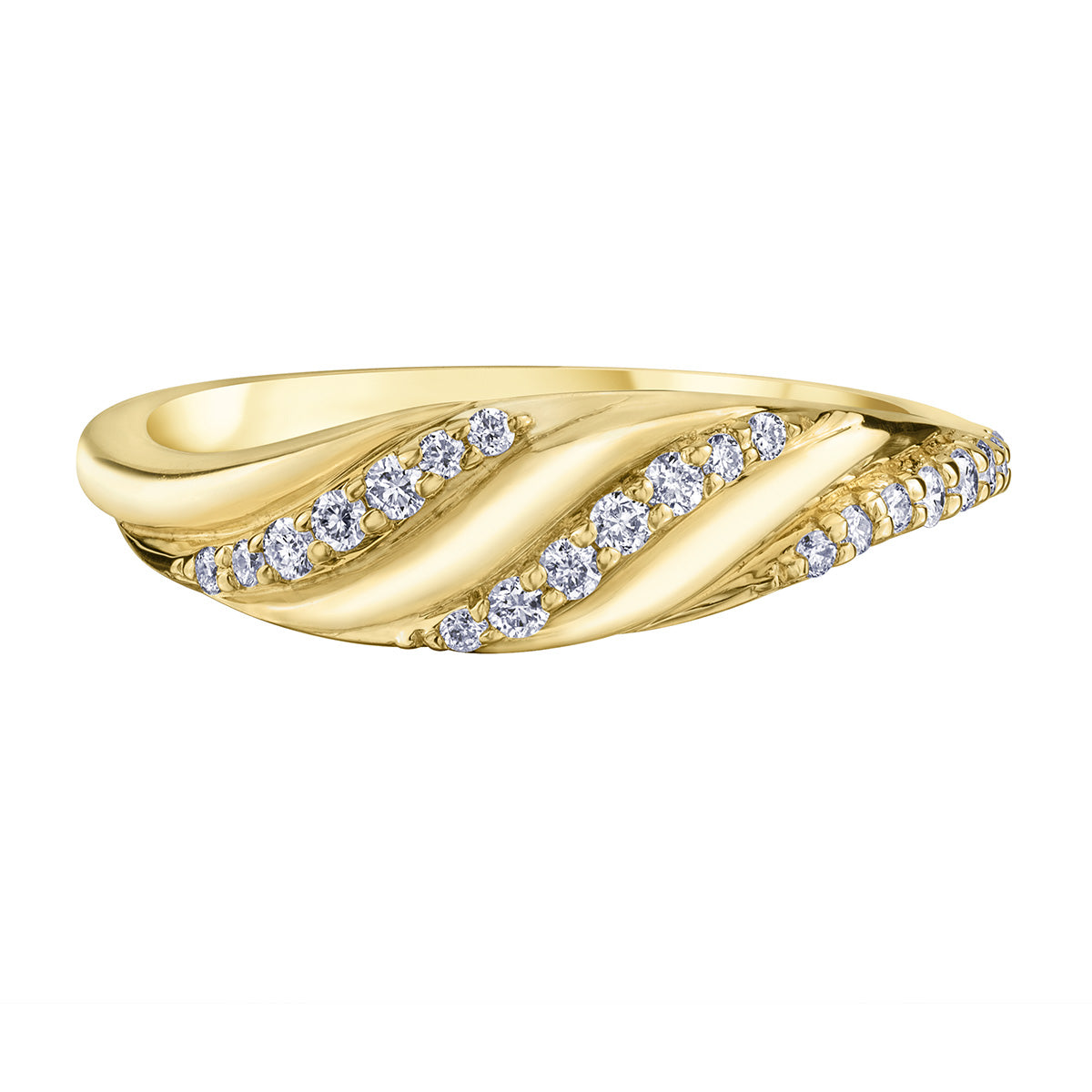 10KY Fashion Ring 0.17TDW