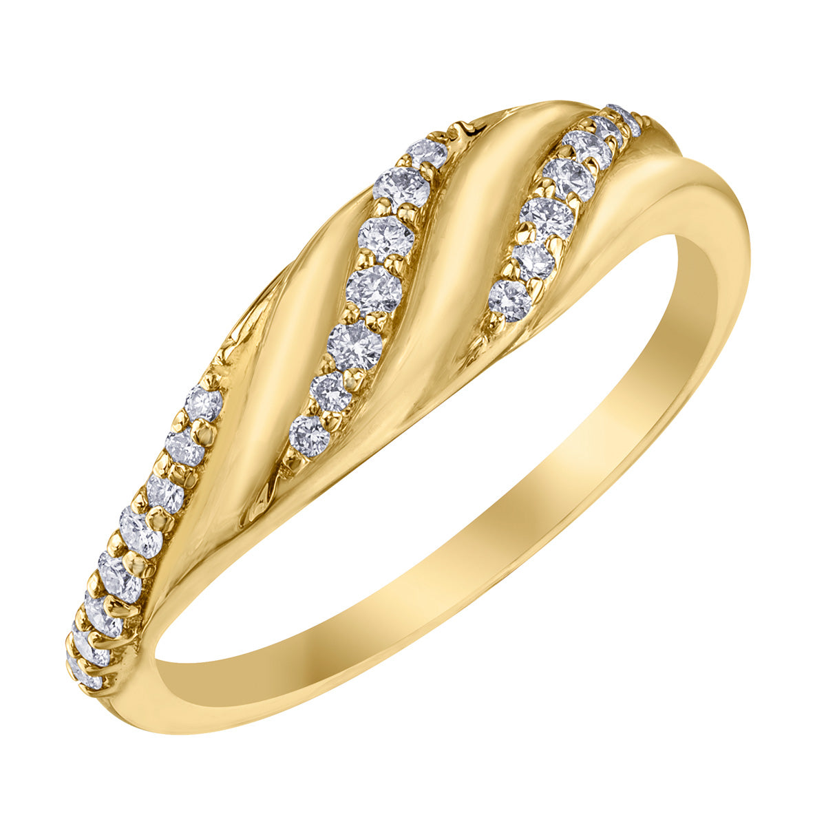 10KY Fashion Ring 0.17TDW