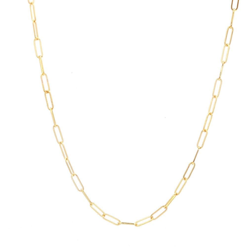 10k yellow gold 2.1mm papercli