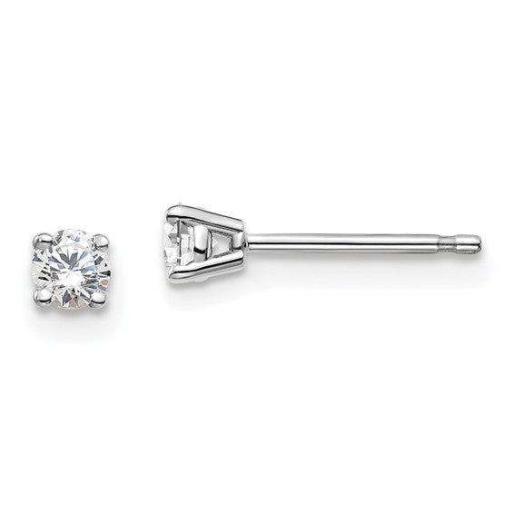 14K White Gold 0.25ctw Lab-Grown Diamond Stud Earrings