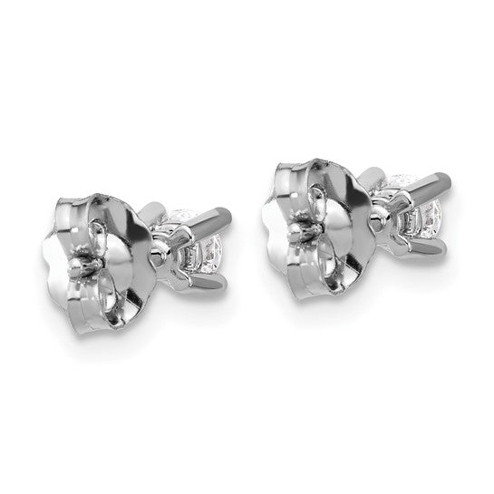 14K White Gold 0.33ctw Round Lab-Grown Diamond Stud Earrings