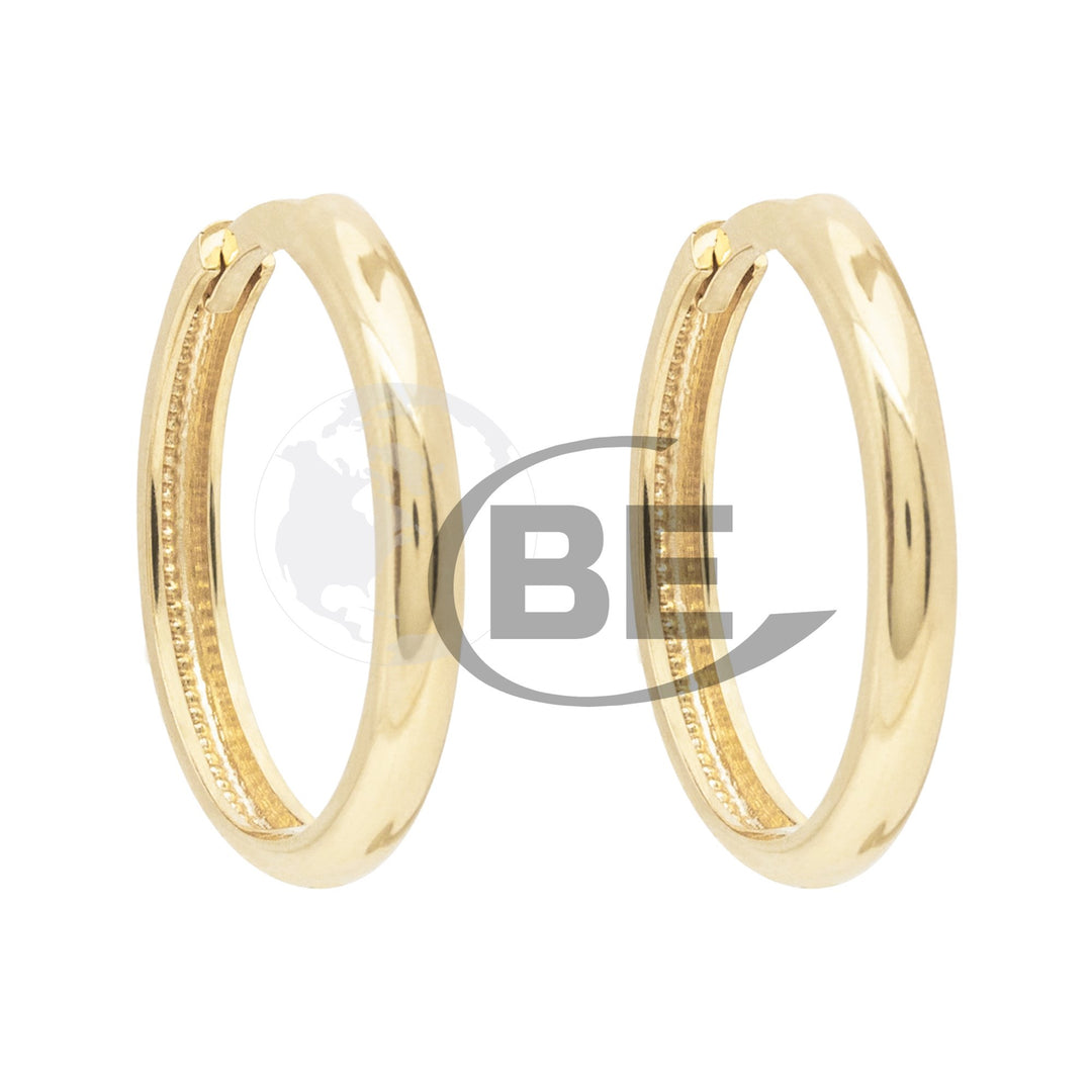 10K 15mm Huggie Earrings