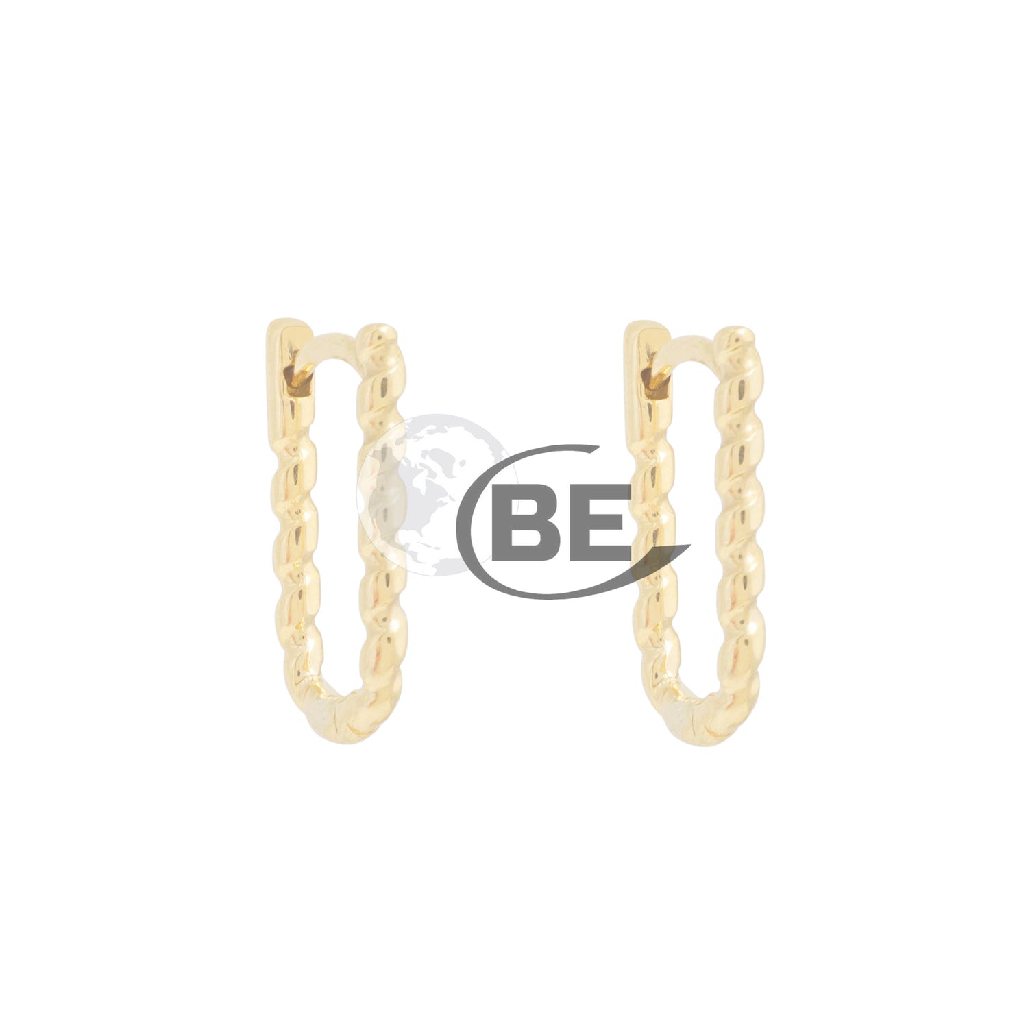 10K Twisted Huggie Earrings