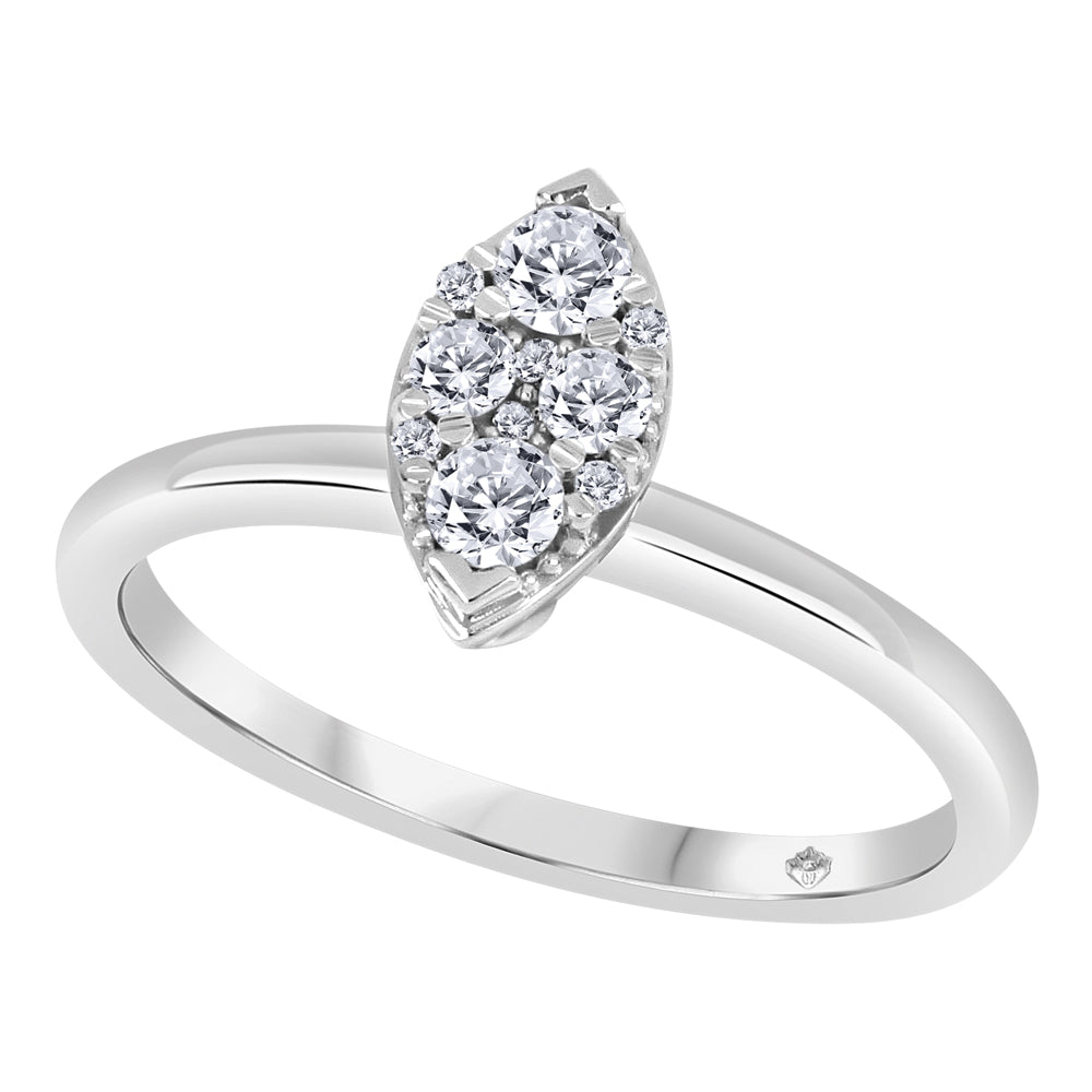 Fire & Ice 10 karat white gold