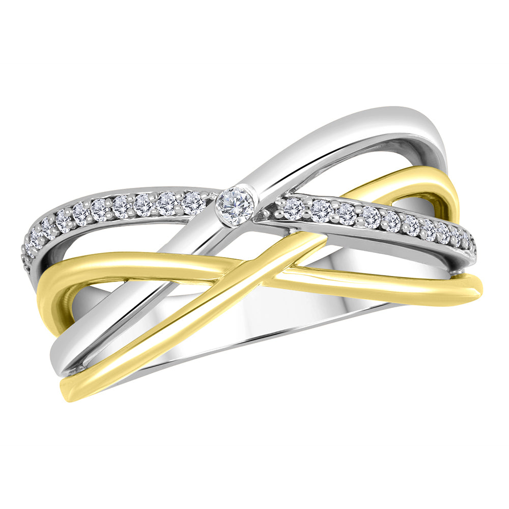 10k white and yellow gold Fire