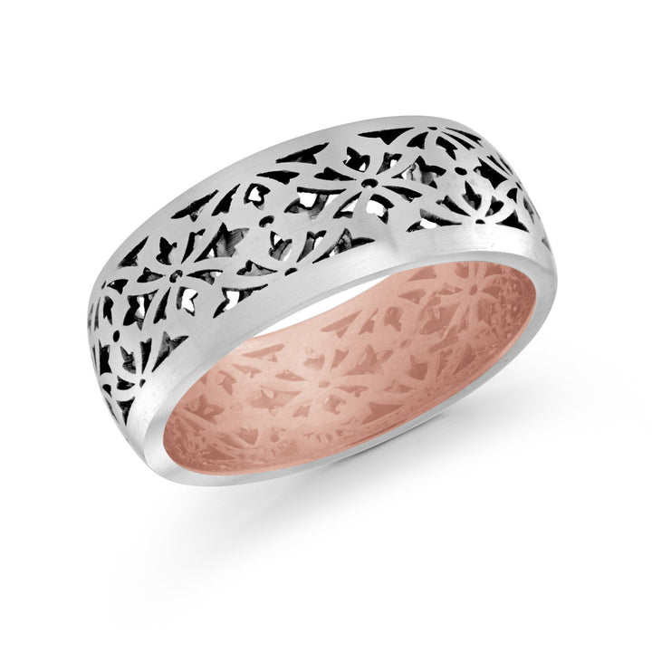 Mardini Precision - Fancy Carved 8MM Gold Ring