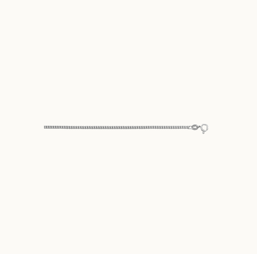 Sterling silver 1.2mm curb lin