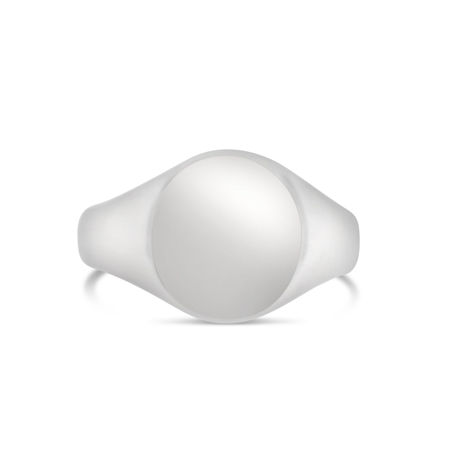 Polished Oval Signet Ring, Size 9.5