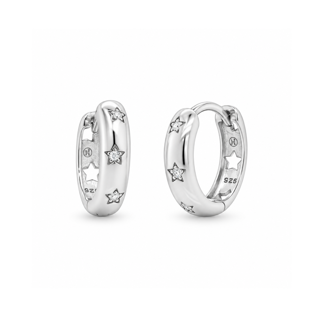 Rhodium-plated 925 sterling si