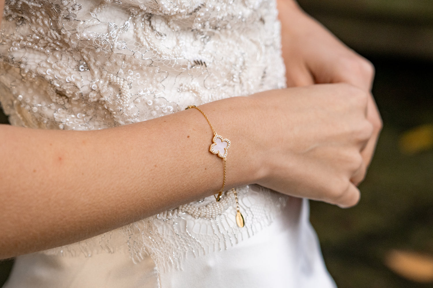 MOP Lucky Clover Bracelet
