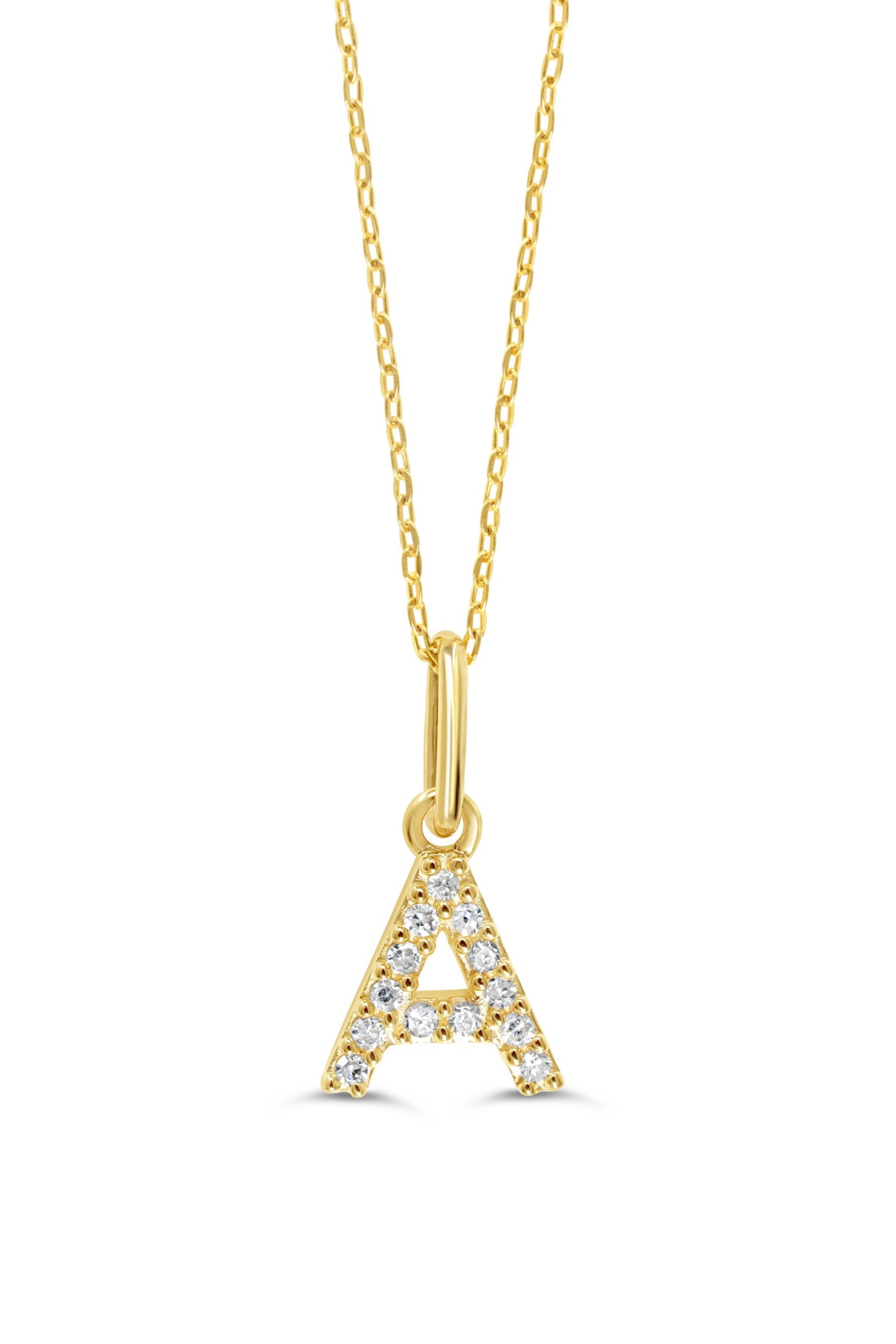 10K Initial "A" Pendant 0.05TDW