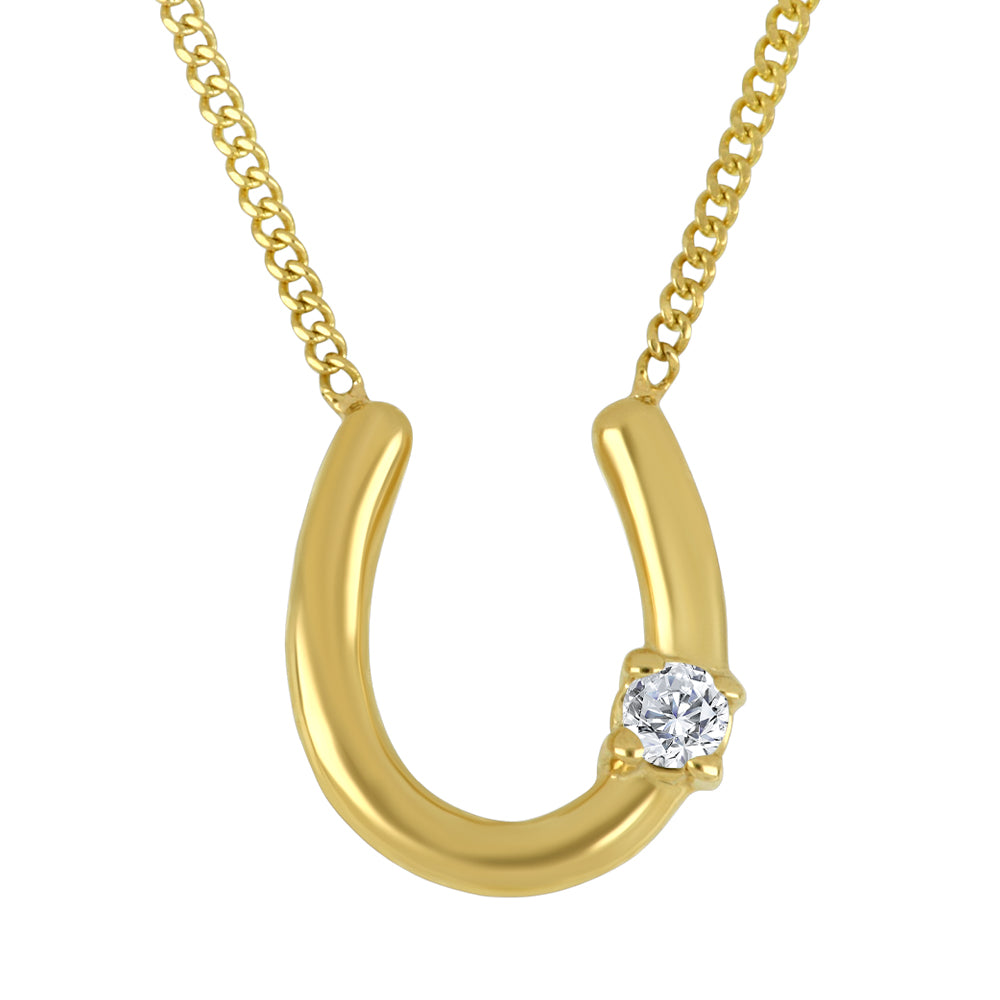 10 Karat Diamond Horseshoe Pendant