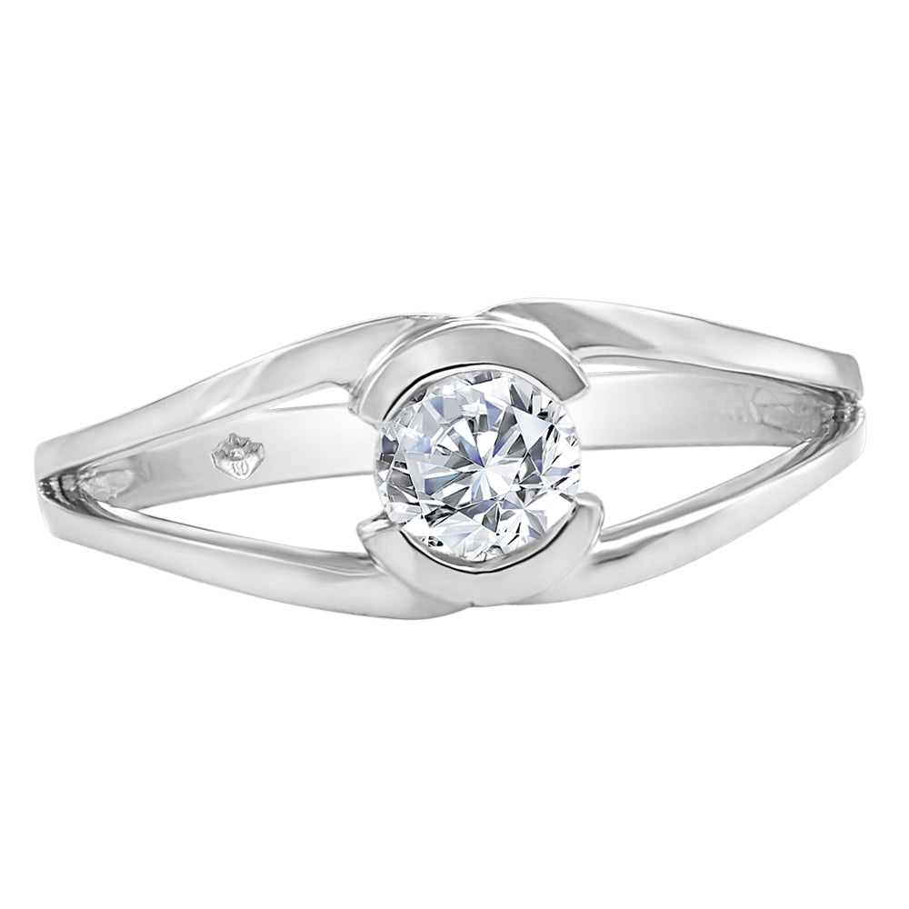 FINAL SALE - 14 Karat Vintage Diamond Ring, 0.41 CT Center