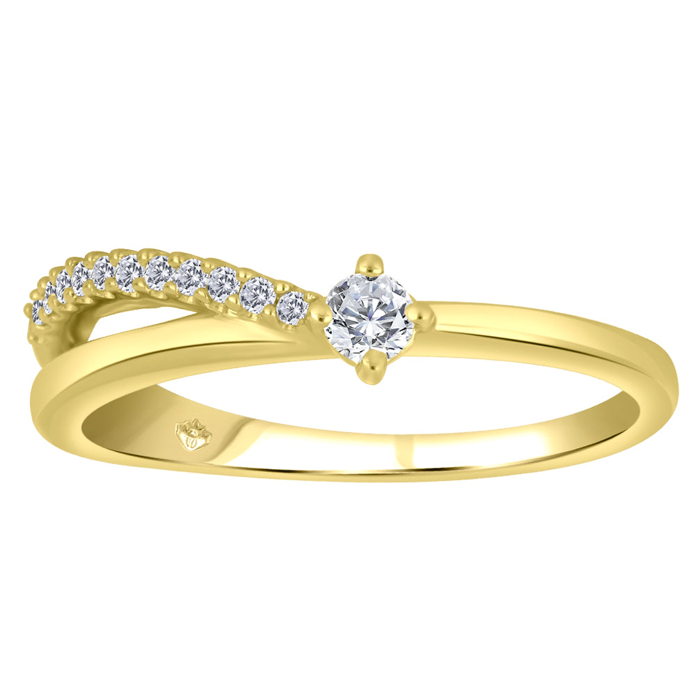 Fire & Ice 10 karat yellow gol