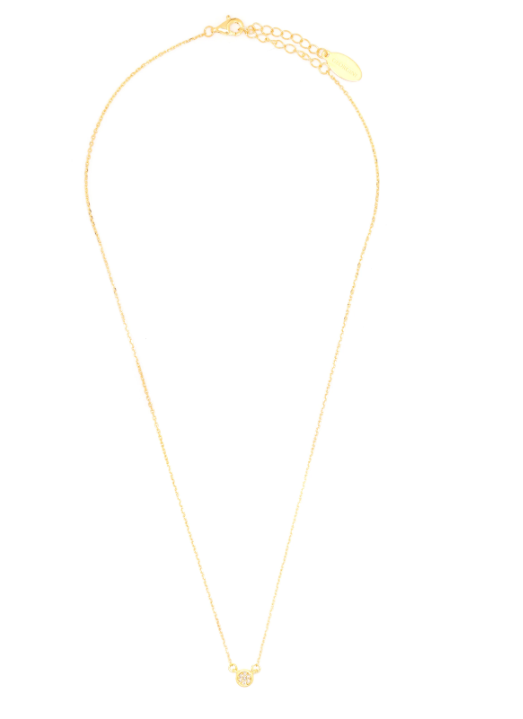 Seven Natural Diamond Dotti 18K Gold-Plated Pendant Necklace