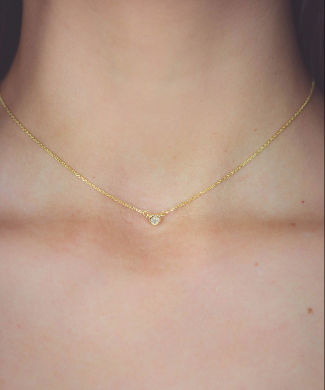 Seven Natural Diamond Dotti 18K Gold-Plated Pendant Necklace
