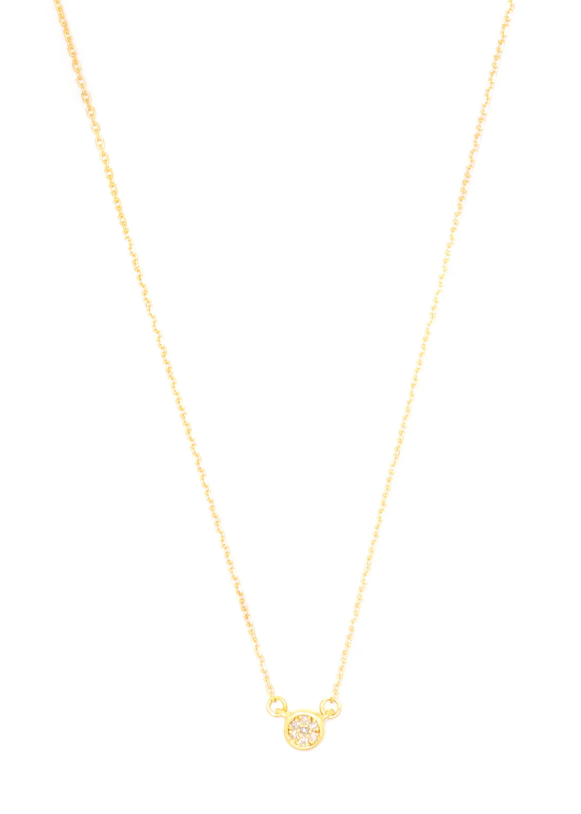 Seven Natural Diamond Dotti 18K Gold-Plated Pendant Necklace