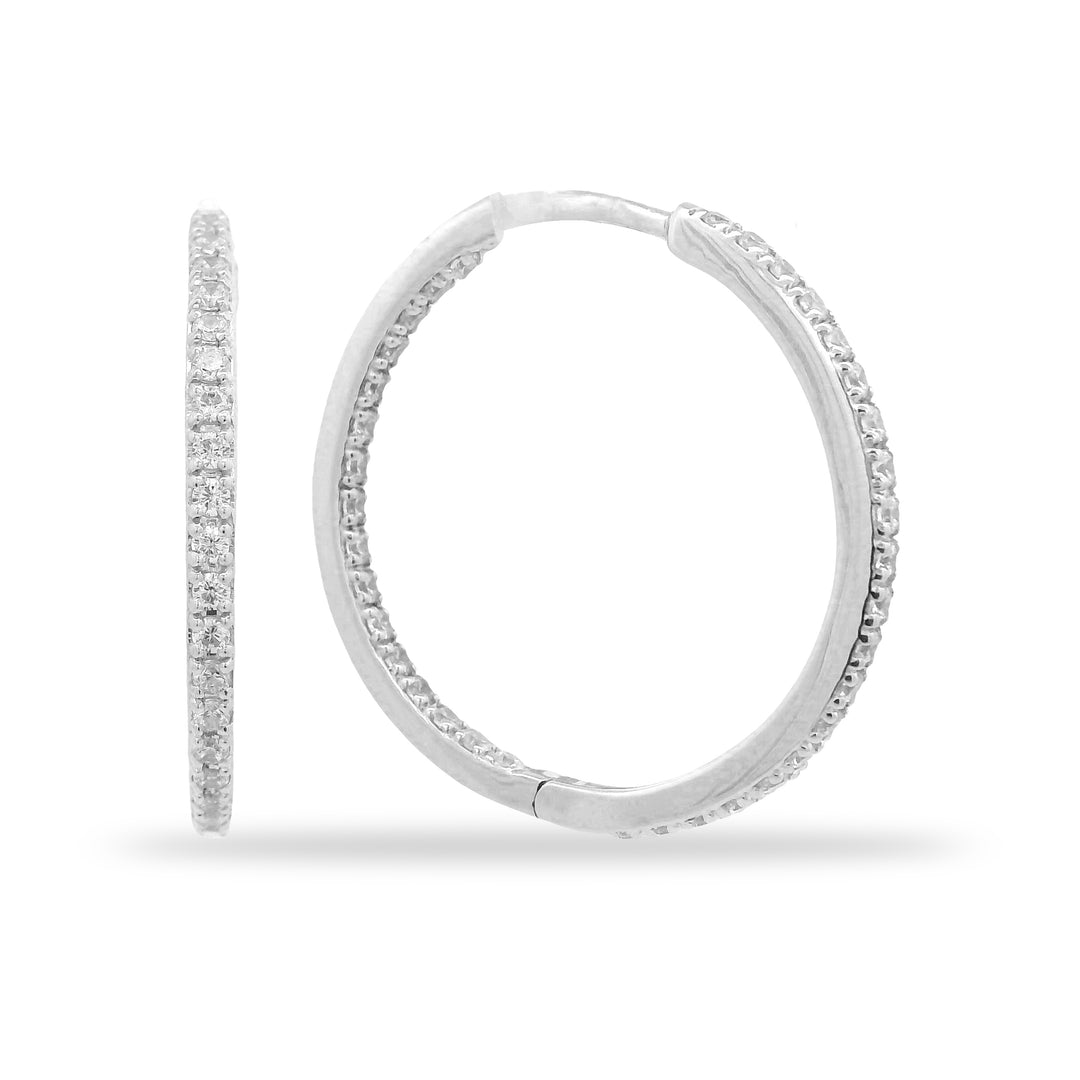 25MM Inside Out Hoop Earrings