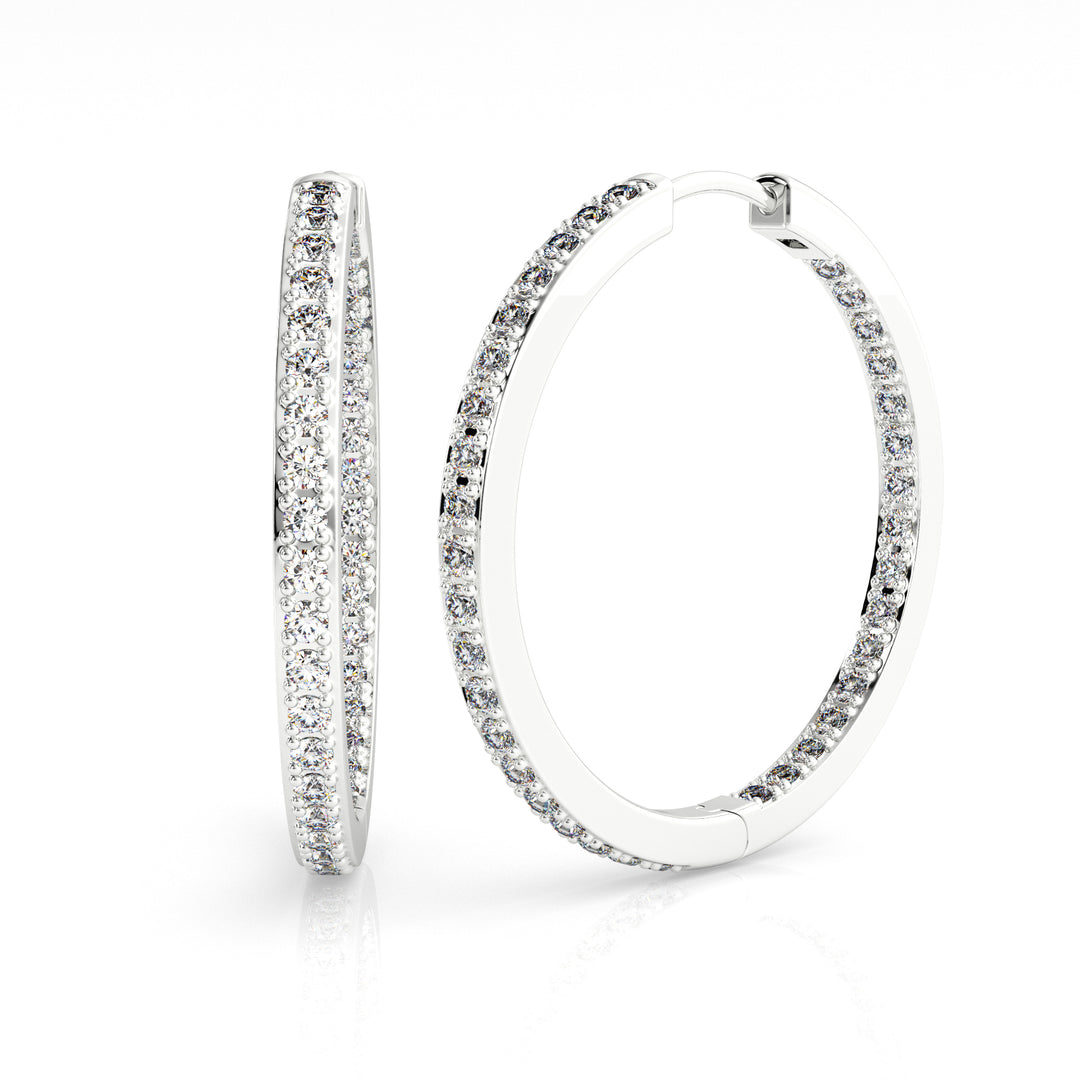 25MM Inside Out Hoop Earrings