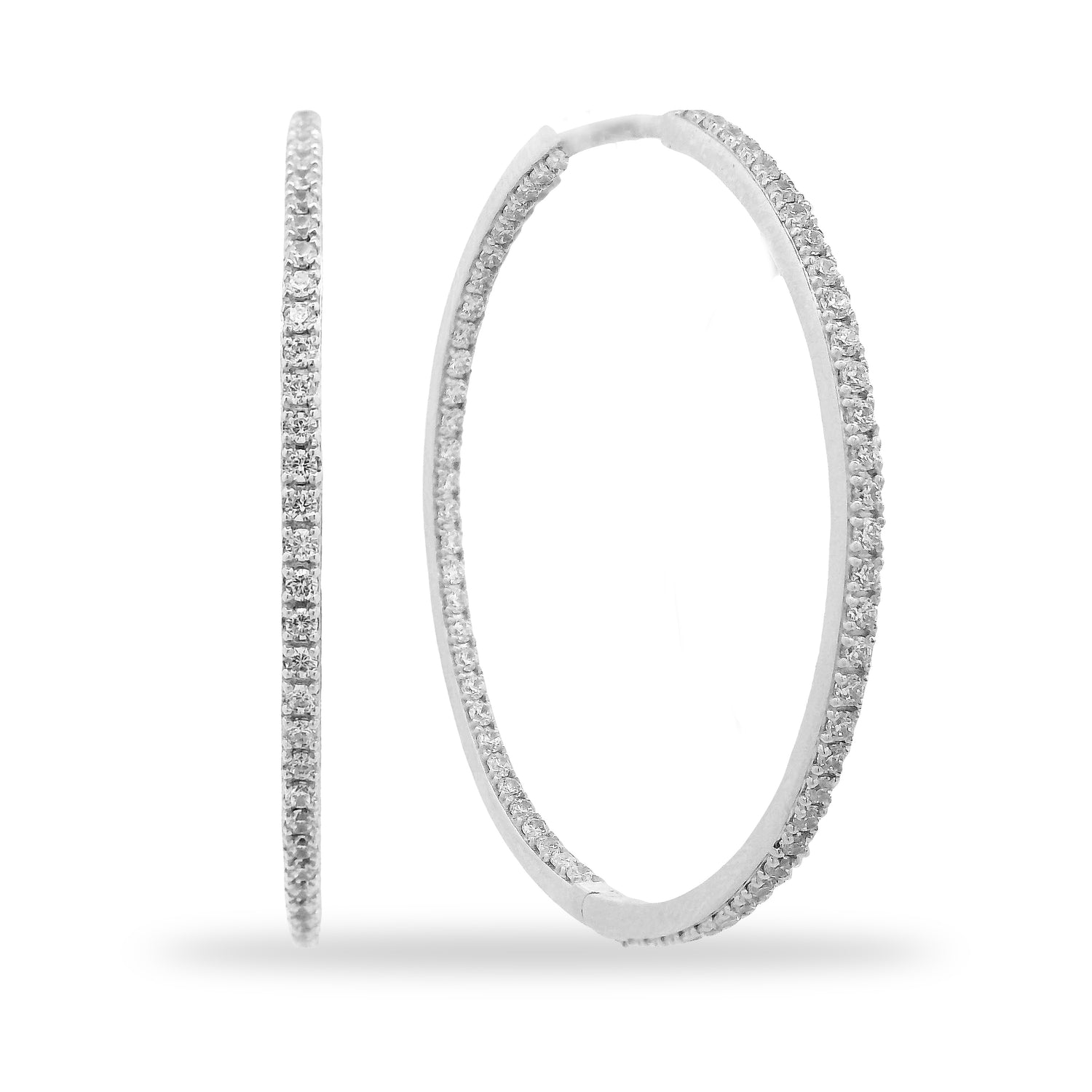 40MM Inside Out Hoop Earrings