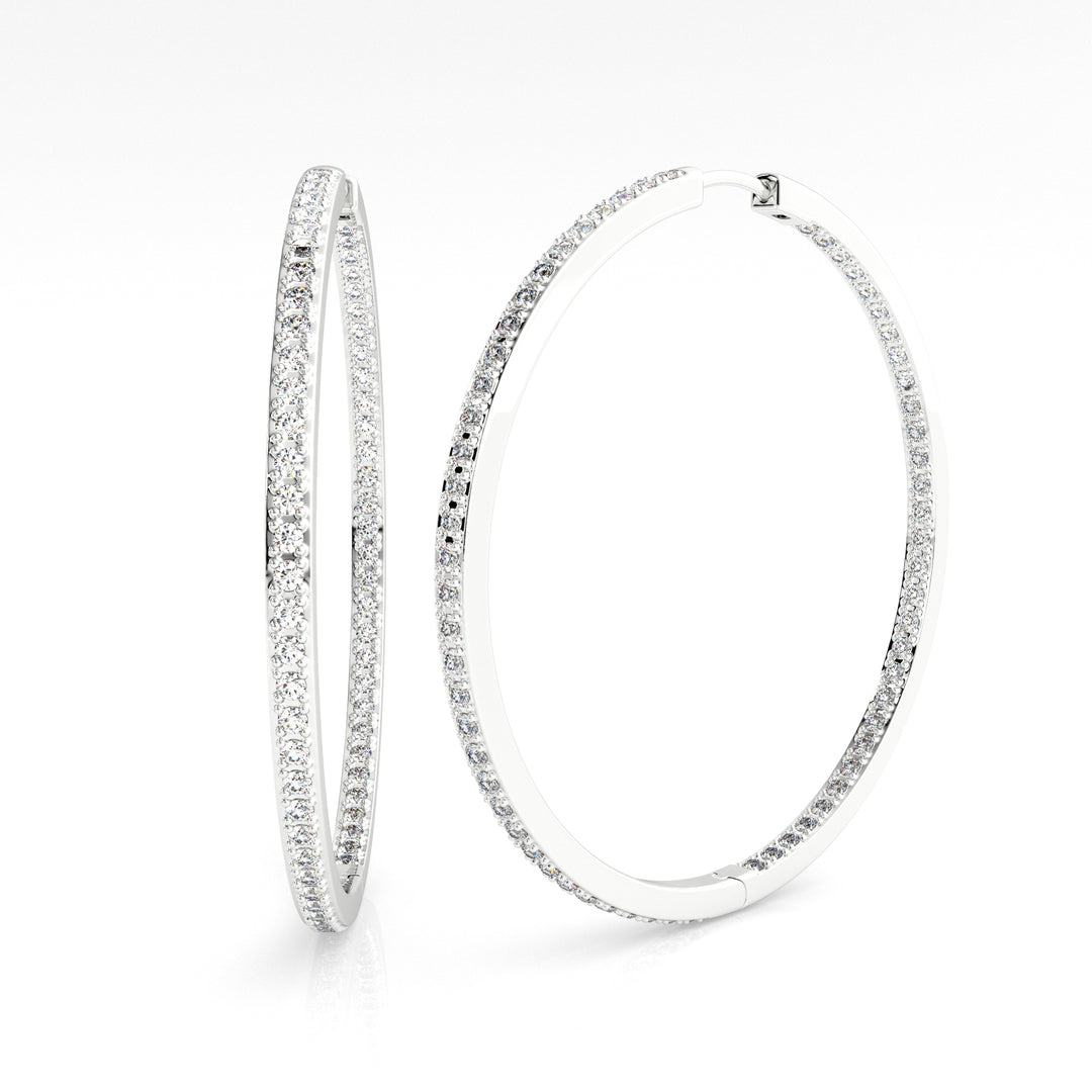 40MM Inside Out Hoop Earrings