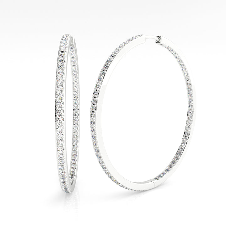 40MM Inside Out Hoop Earrings