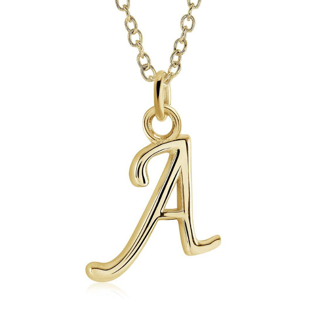 Initial 'A' Script, GP, Stainless Steel