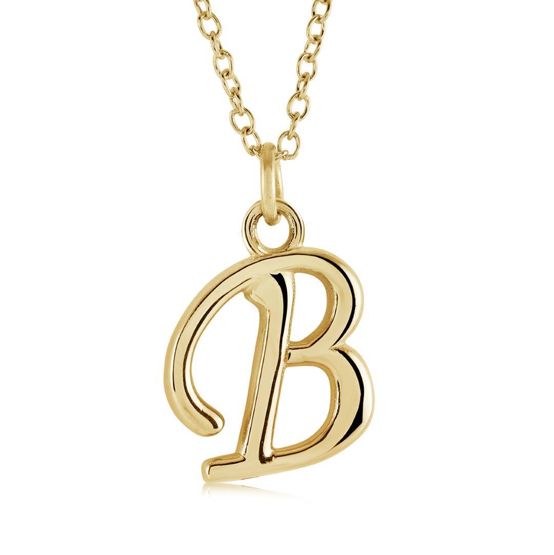 Initial 'B' Script, GP, Stainless Steel