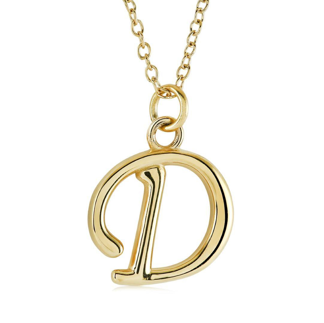 Initial 'D' Script, GP, Stainless Steel