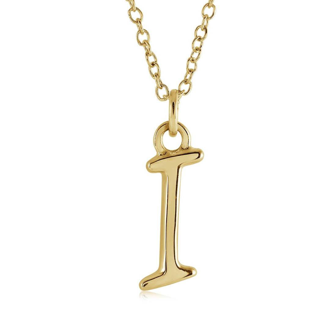 Initial 'I' Script, GP, Stainless Steel