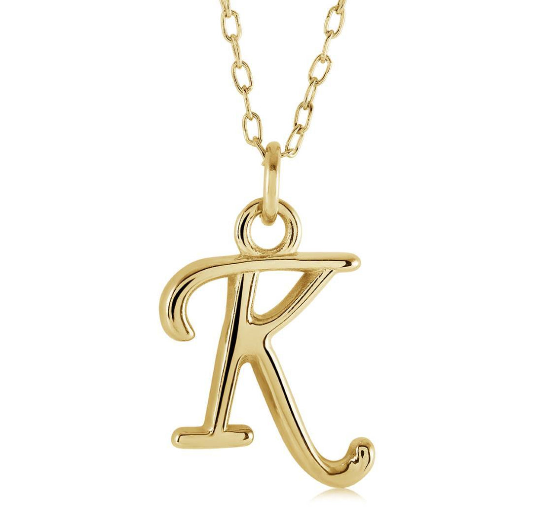 Initial 'K' Script, GP, Stainless Steel