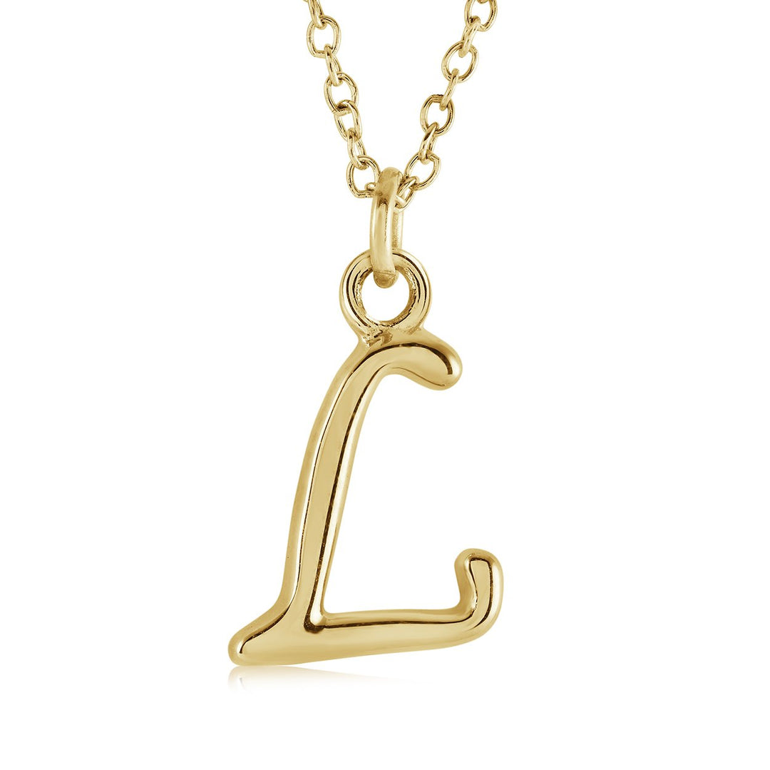 Initial 'L' Script, GP, Stainless Steel
