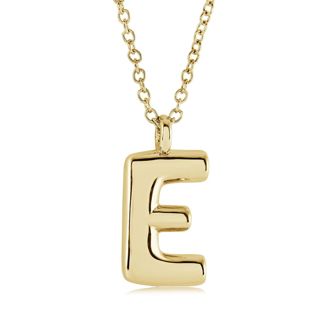 Initial 'E' Bubble, GP, Stainless Steel
