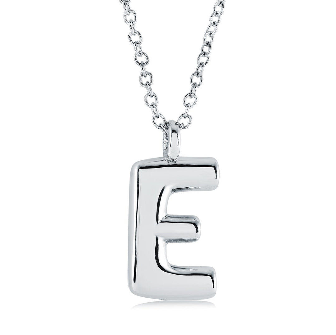 Initial 'E' Bubble, Stainless Steel