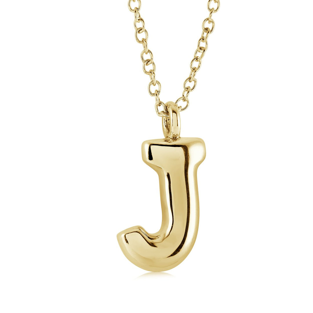Initial 'J' Bubble, GP, Stainless Steel